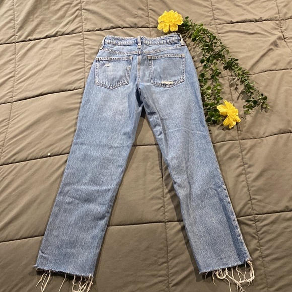 Garage denim ex-boyfriend, ripped, 4 button jeans size - 00 :) - Picture 3 of 8